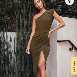 Lulu's one shoulder midi